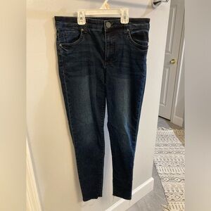 KUT From the Kloth Connie high rise fab ab skinny dark wash skinny jeans size 8